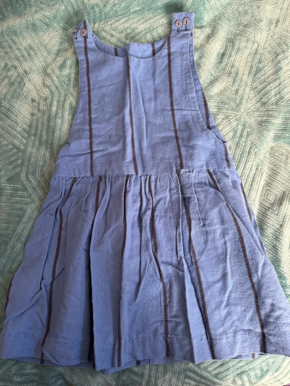 Blue Striped dress- hand made